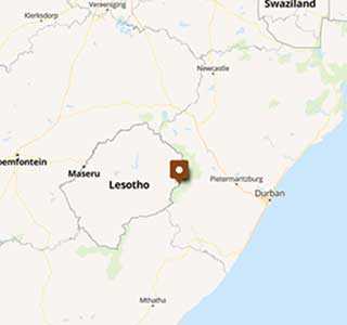 Mappa In moto sul Sani Pass: avventura africana indimenticabile